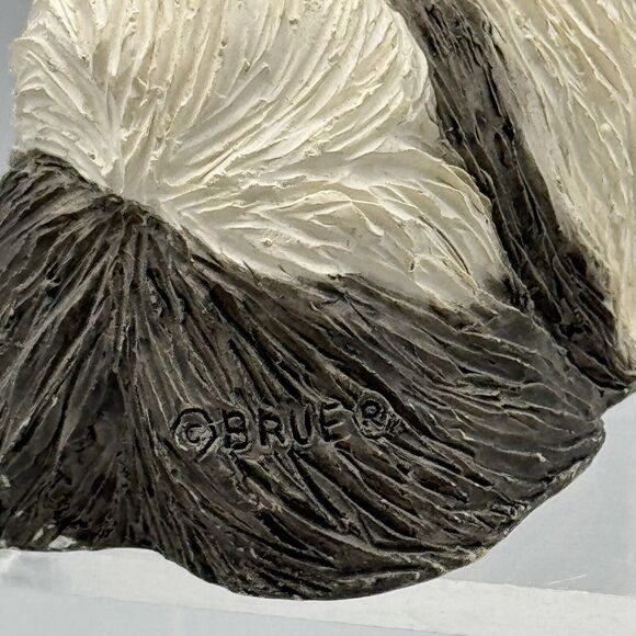 Sandicast Shih Tzu Dog Figurine Silver and White Figurine Brue 2000 M108 Gray - Picture 7 of 11